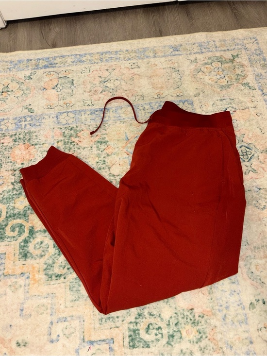 Mandala Pants - Rust Red Drawstring mandala women’s Jogger Pants
